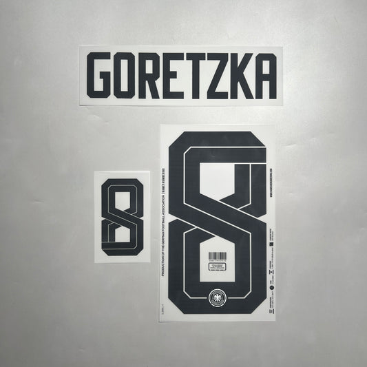 Official #8 Goretzka 2026 Germany Home Name & Number set