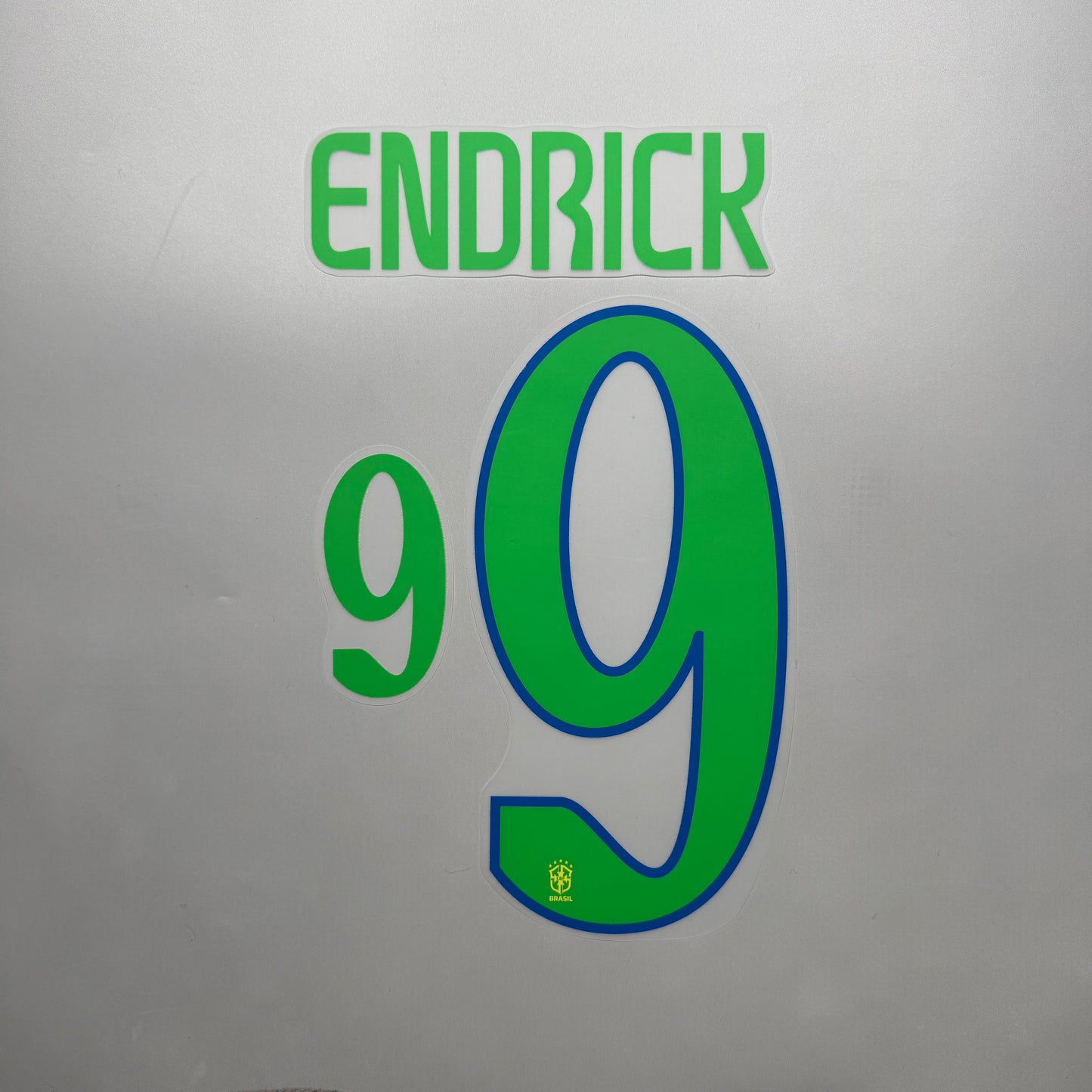 #9 Endrick 2024 Brazil Home Name & Number set Official