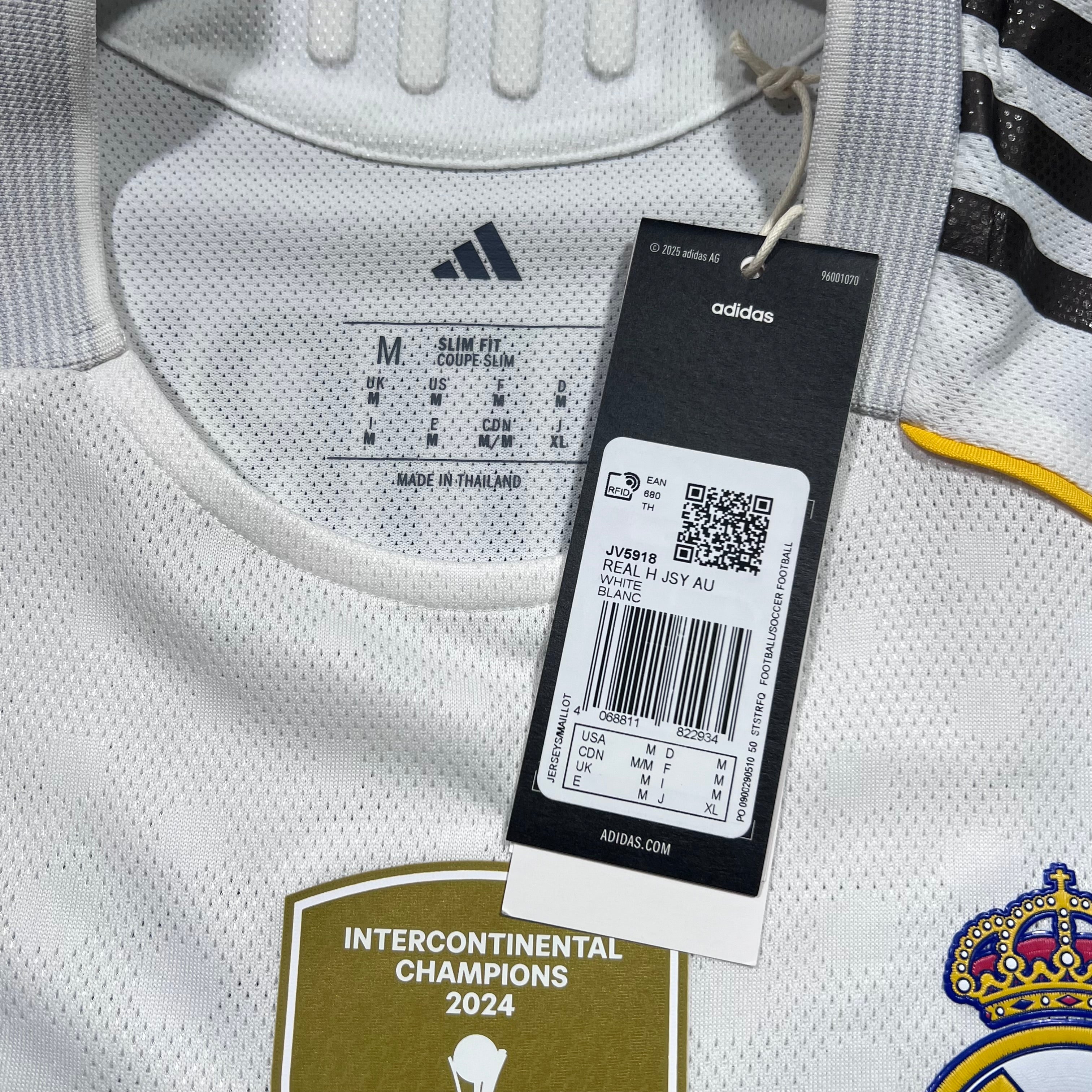 Official #10 Modric 25/26 Real Madrid Home Authentic Shirt Club
