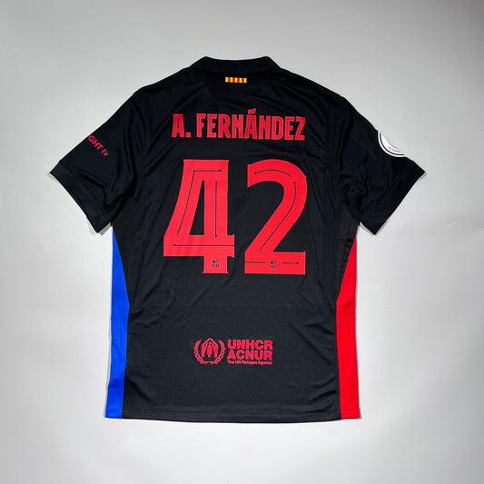 #42 Toni Fernandez | 24-25 FC Barcelona Away Studium Copa Del Ray Spec