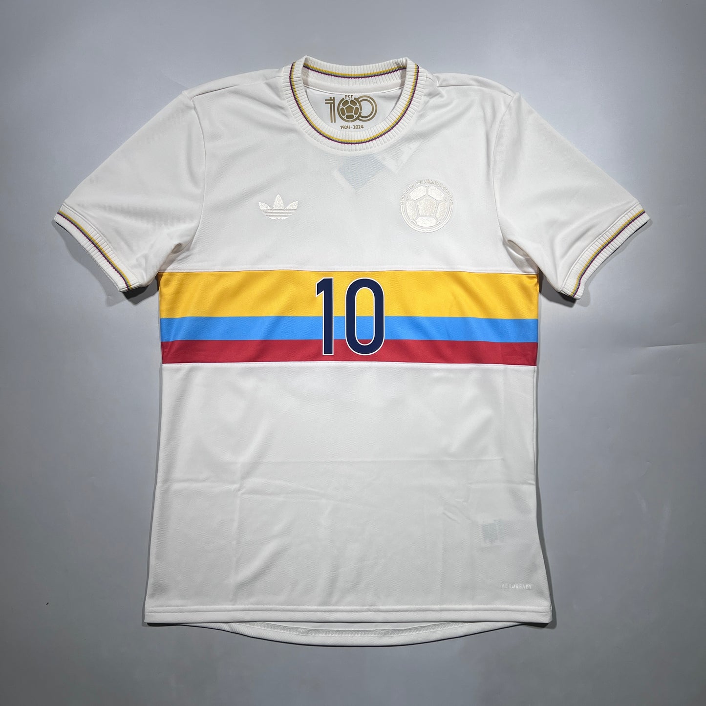 Official #10 James 2024 Colombia 100th Anniversary Shirt Size M（JP:XL）