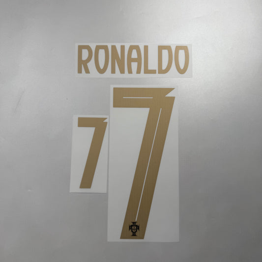 Official #7 Ronaldo 2026 Portugal × Puma King Pentera Negra Special Edition Name and Number set