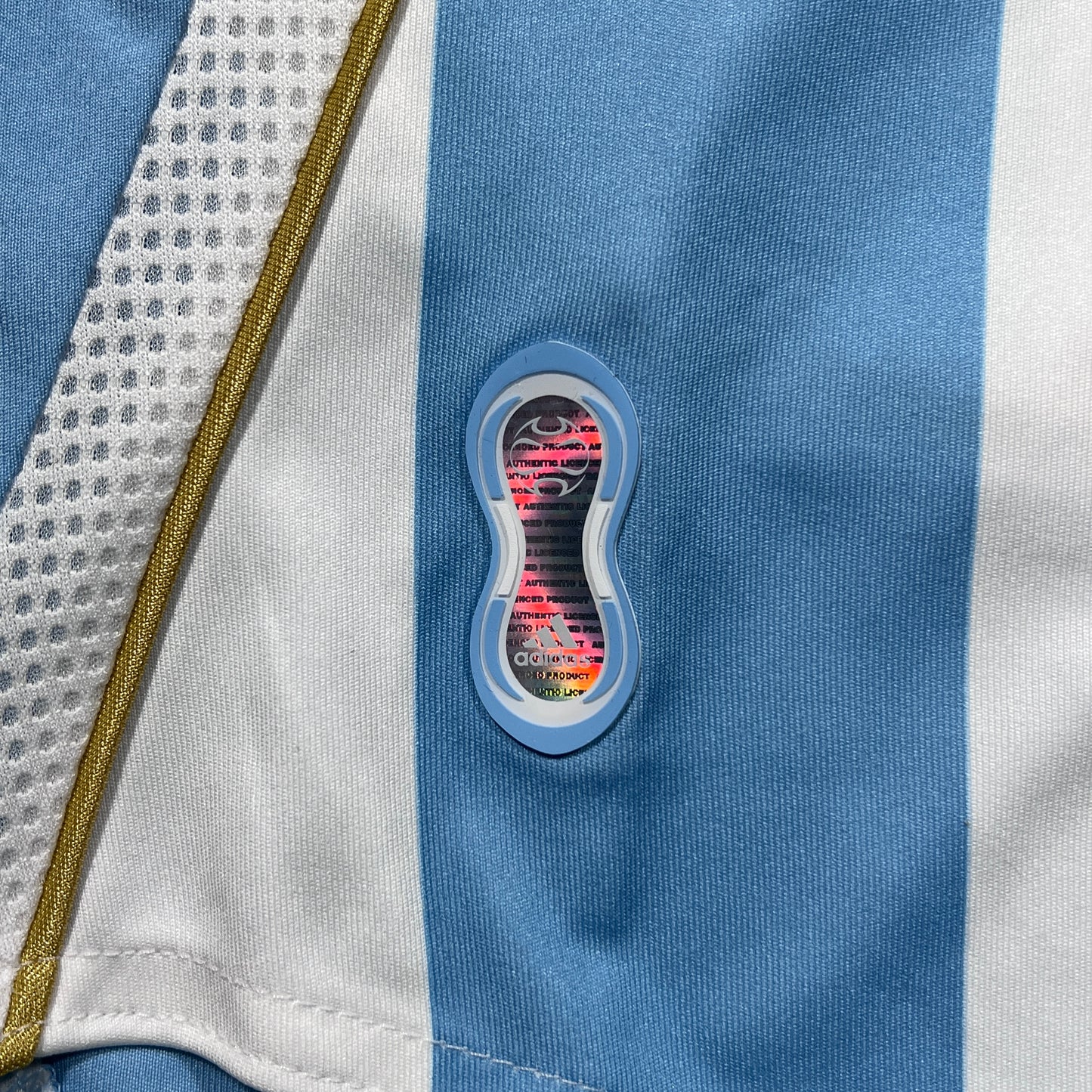 Official #19 Messi 2006 Argentina Home Stadium Shirt + 2006 FIFA World Cup Patch Germany