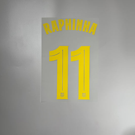 #11 Raphinha | FC Barcelona Home Name & Number set for UCL