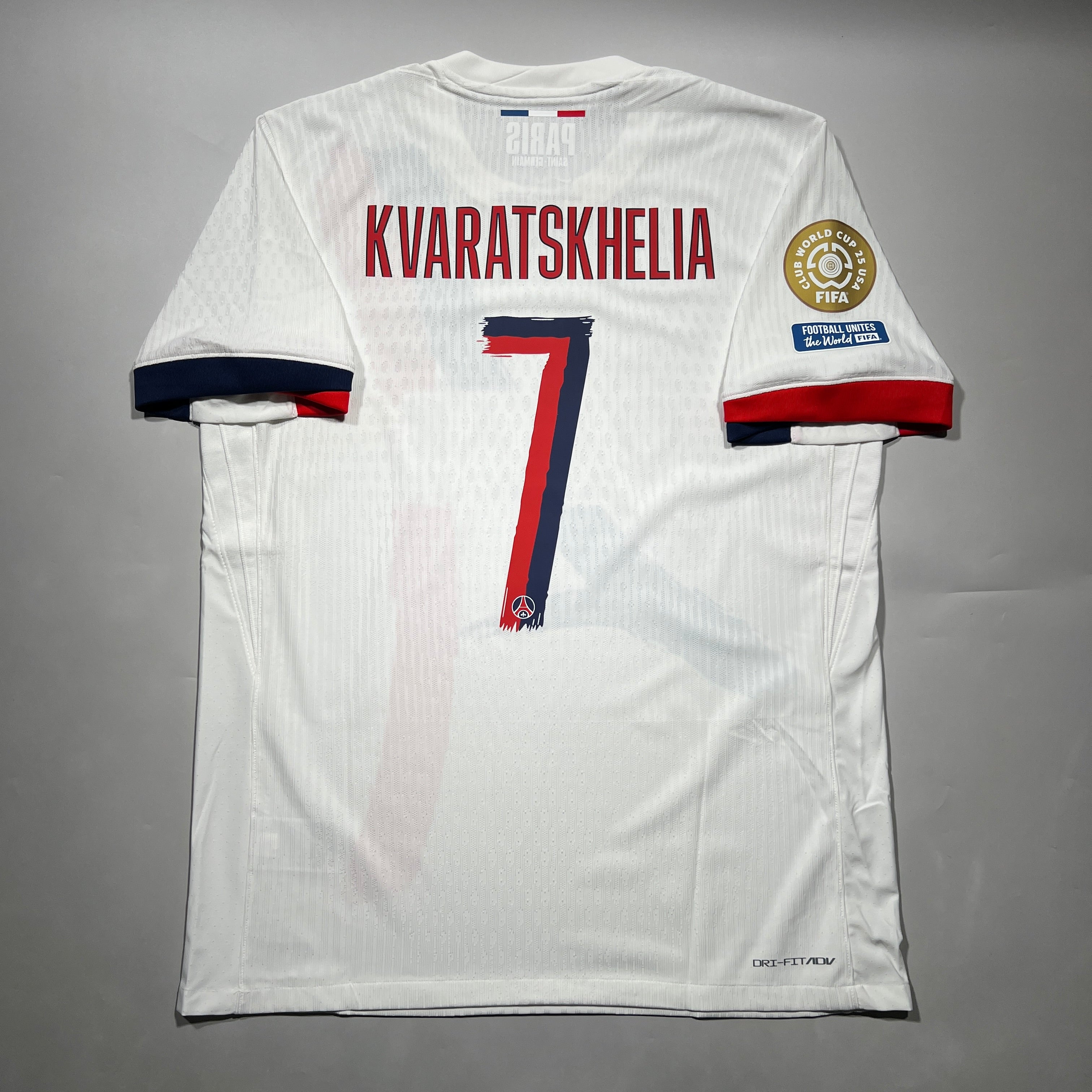 Official #7 Kvaratskhelia 24/25 Paris Saint-Germain (PSG) Away