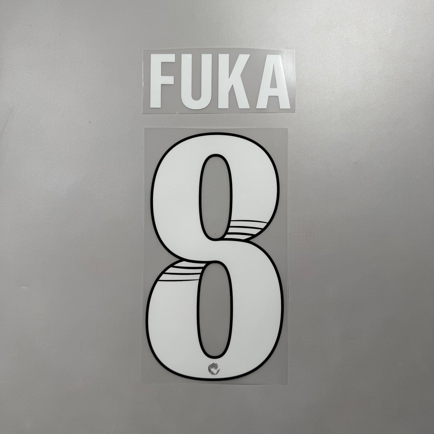 Official #8 Fuka 25/26 Liverpool Home Name and Number set League Font