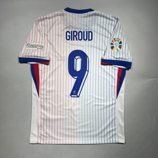 Official #9 Giroud 2024 France Away Stadium Shirt Size M Last Dance