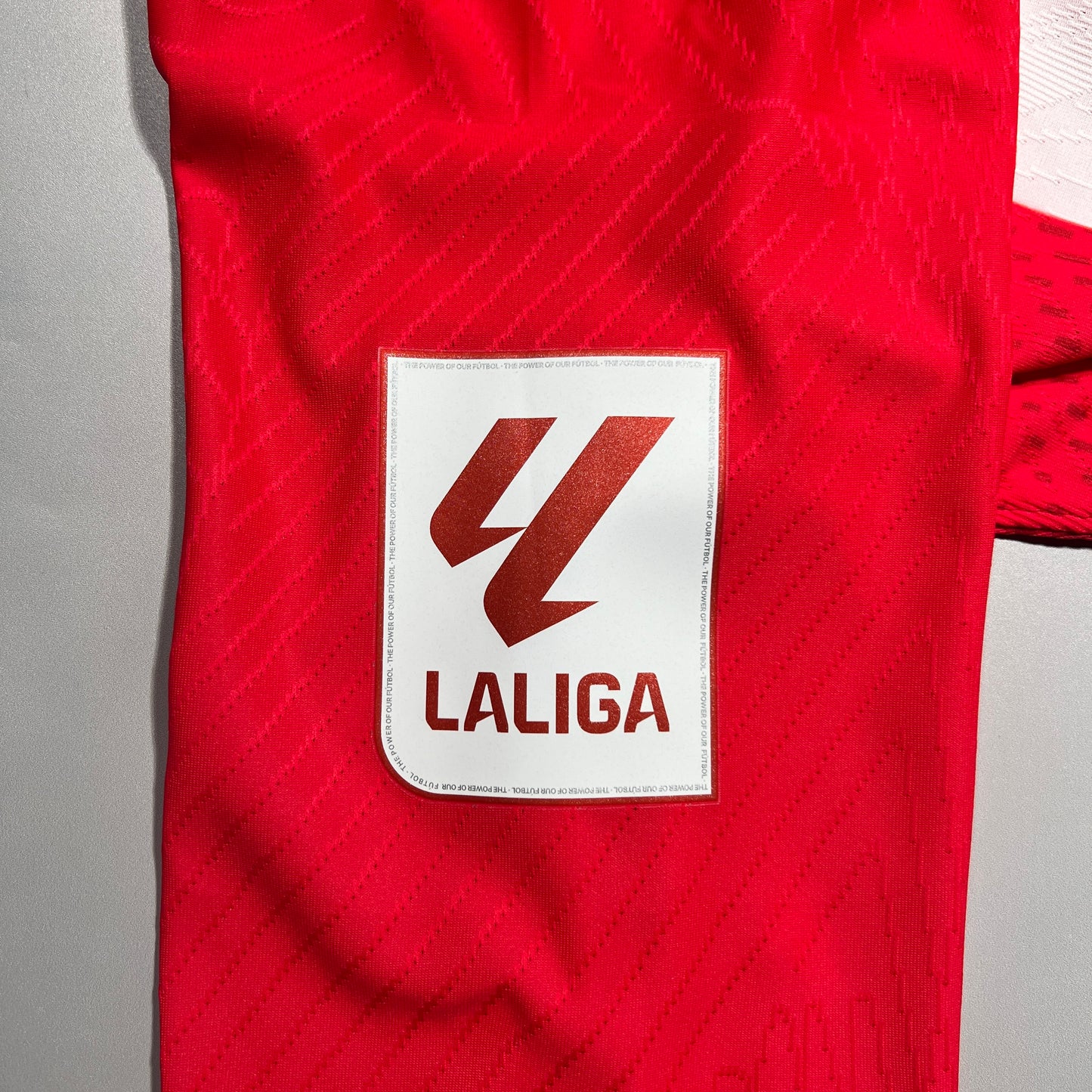 Official #7 Griezmann 23/24 Atletico Madrid La Liga Home Player Issue Long Sleeve Shirt Size M