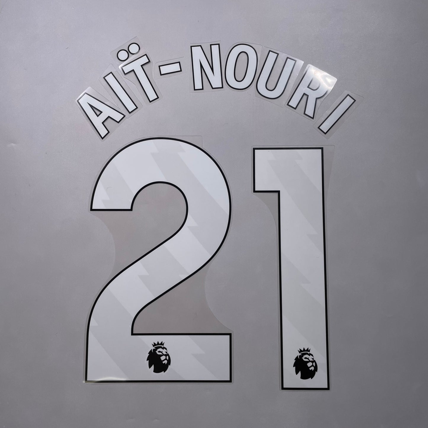 Official 25/26 Manchester City Away English Premier League Name & Number set