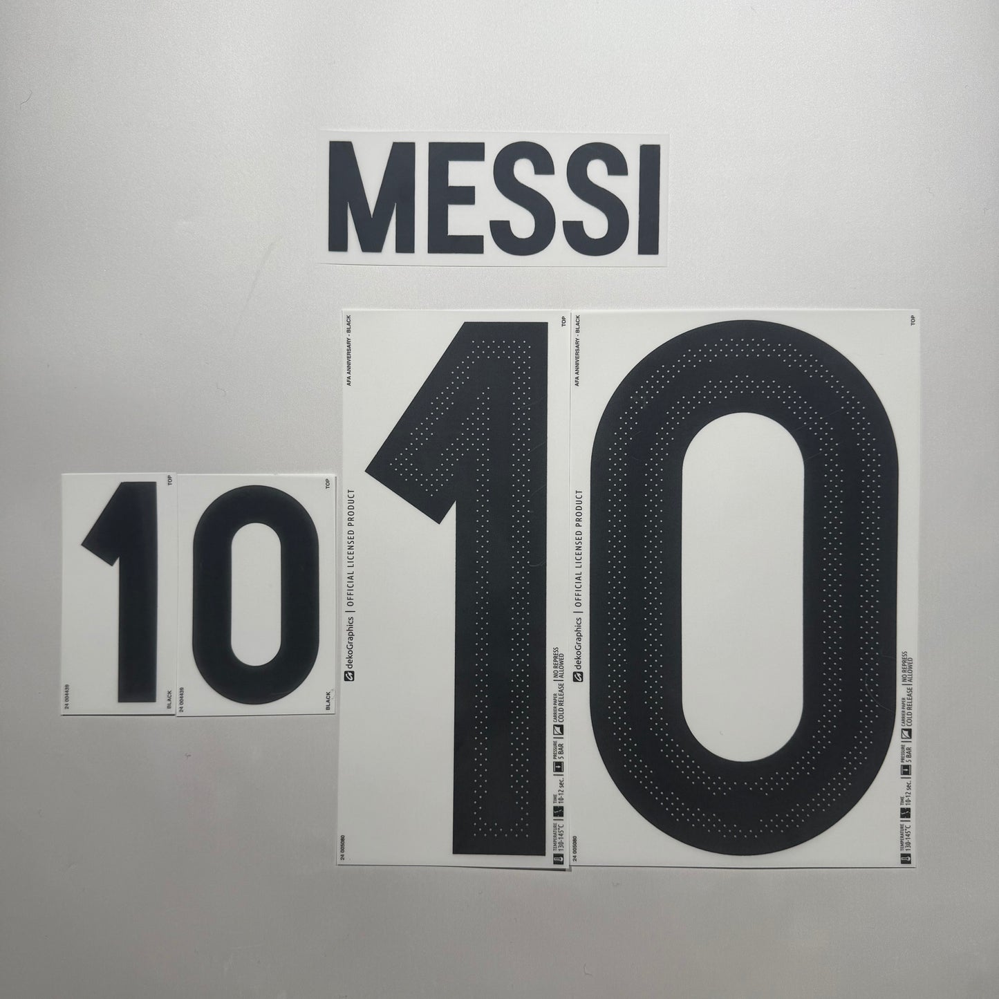 #10 Messi 2024 Argentina 50th Anniversary Home Name & Number set Official