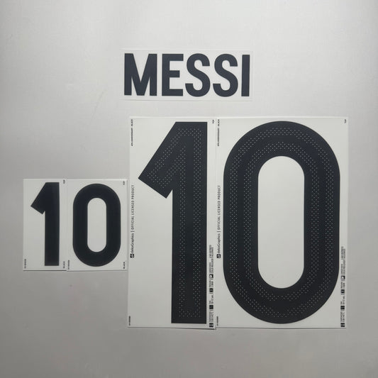 #10 Messi 2024 Argentina 50th Anniversary Home Name & Number set Official