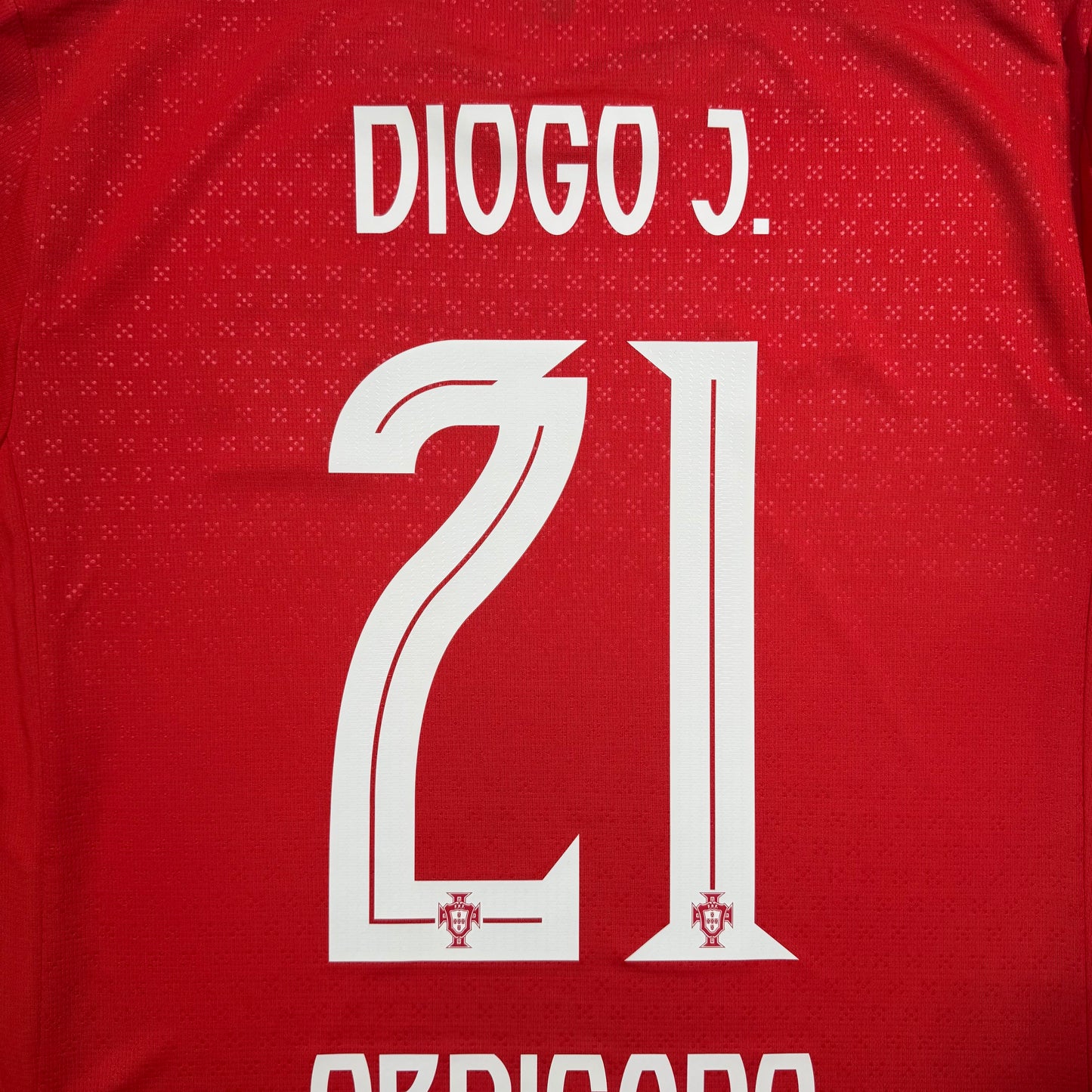 Official #21 Diogo J. Obrigado Para sempre  2024  Portugal Home Stadium Shirt