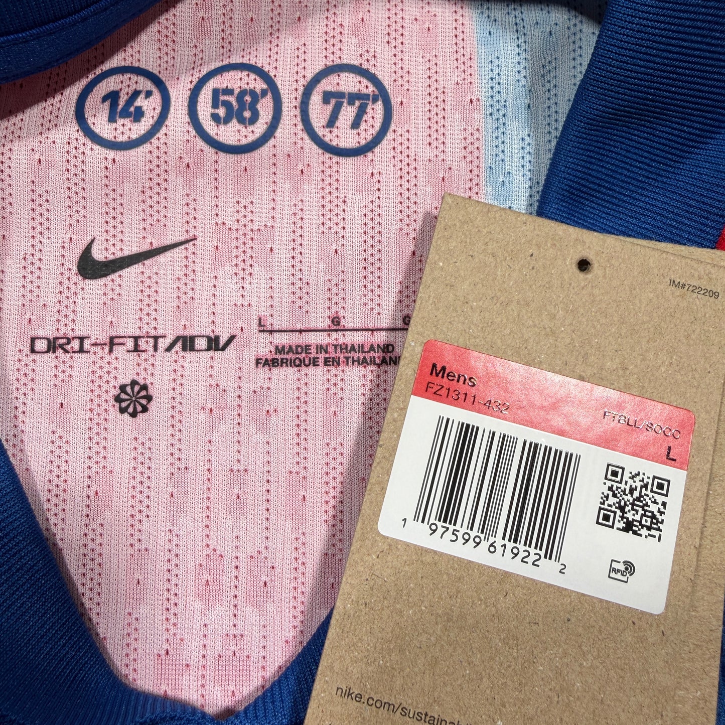 Official #8 Pedri 25/26 Barcelona 4th Authentic Shirt Supercopa Size L