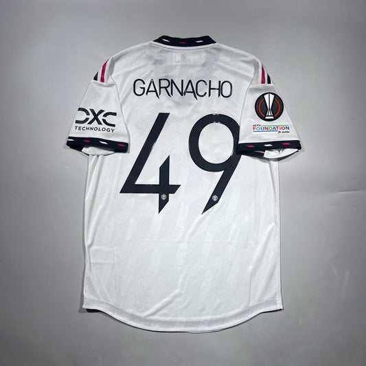 Official #49 Garnacho 22/23 Manchester United Away Authentic Shirt Europa League Size M（JP:XL）