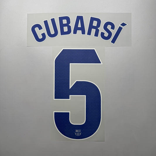 LIMITED #5 Cubarsi 25/26 FC Barcelona 3rd Name & Number set + La Liga Full Pack