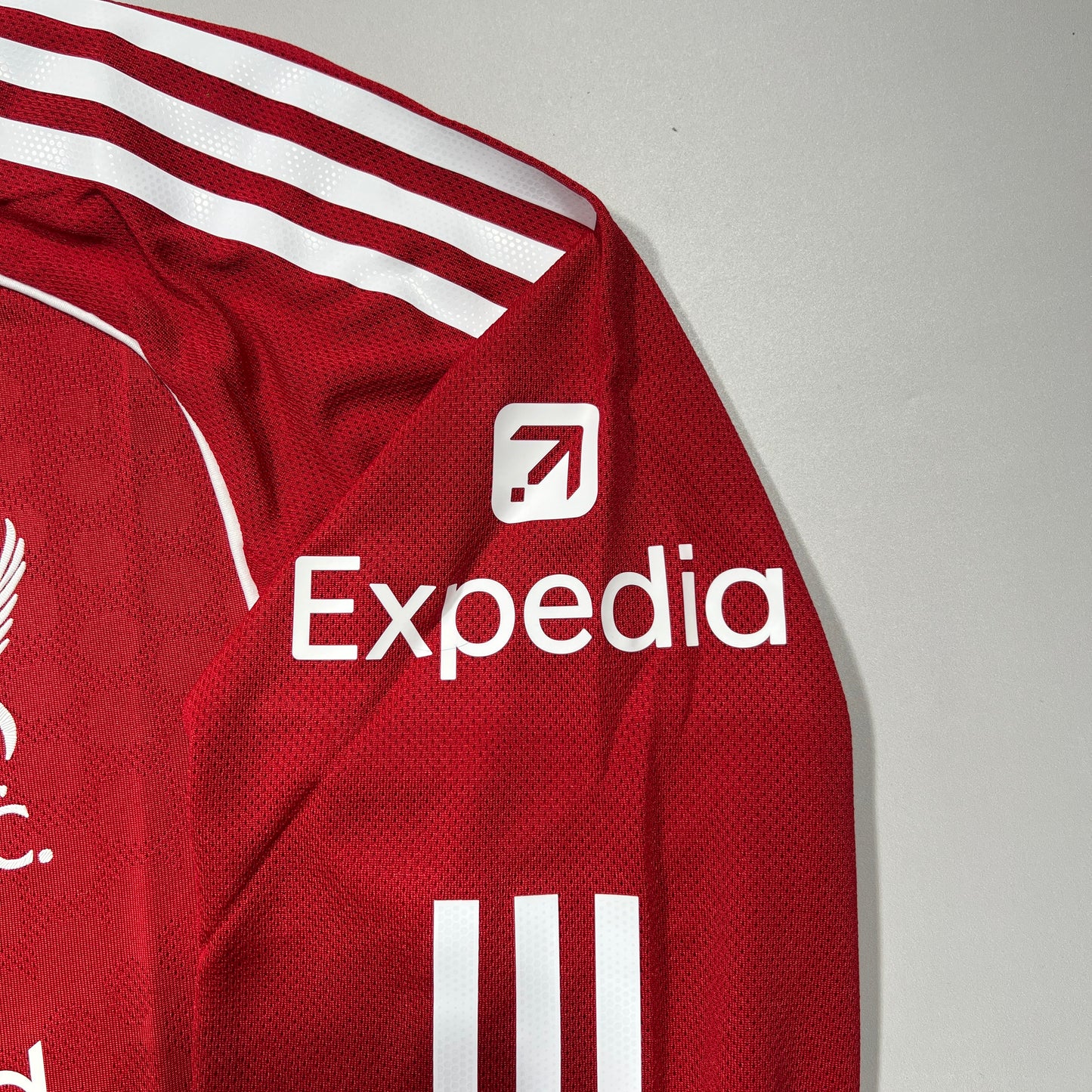 Official #11 M.Salah 25/26 Liverpool Home Authentic Shirt Long Sleeve UCL