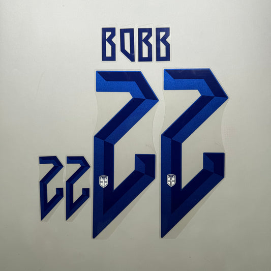 #22 Bobb 2024 Norway Away Name & Number set Official