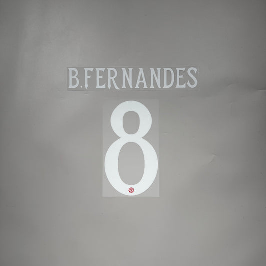 #8 B. Fernandes 25/26 Manchester United  Home  Name & Number set