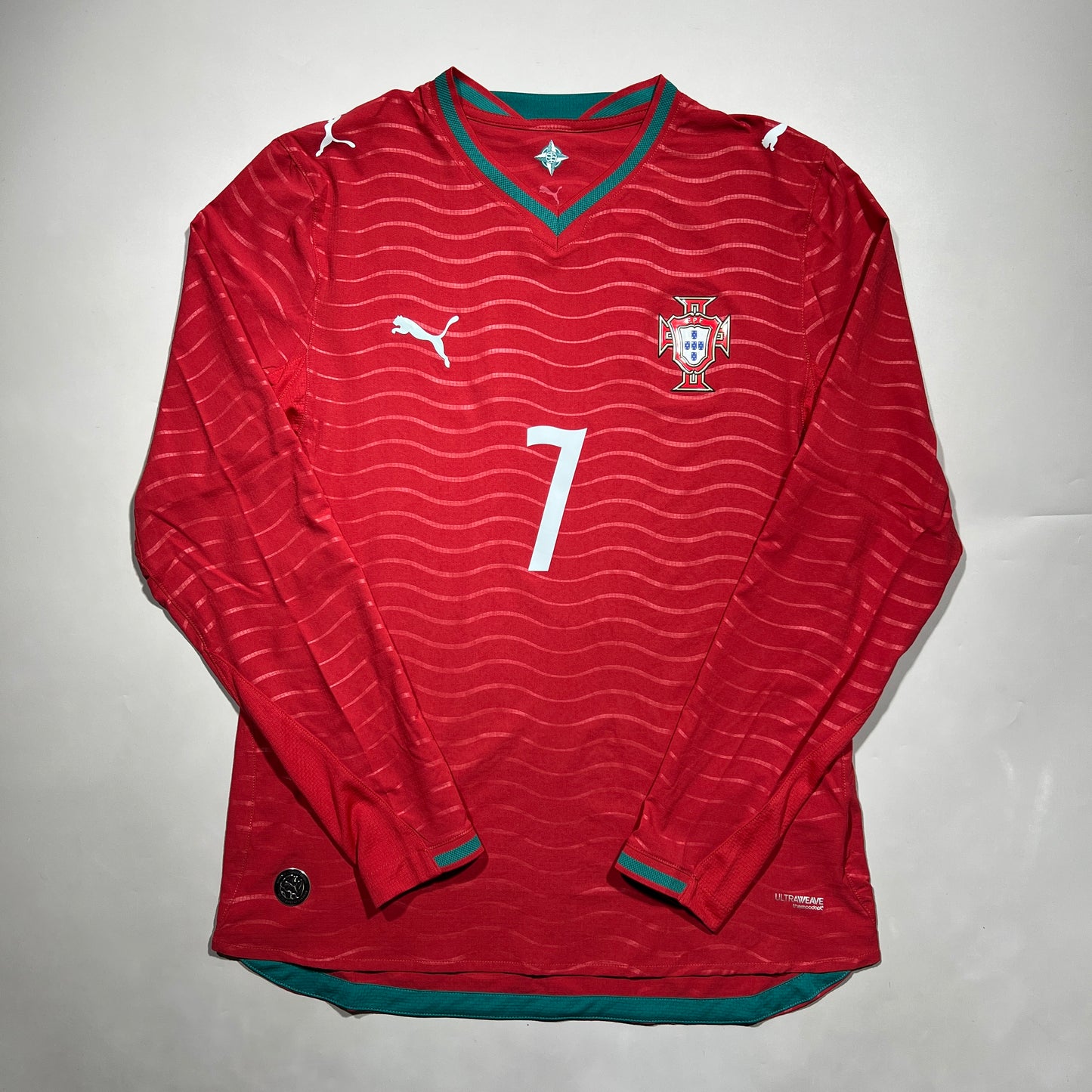 Official #7 Ronaldo 2026 Portugal Home Authentic Shirt Long Sleeve