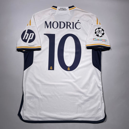 Official #10 Modric 23/24 Real Madrid Home Stadium Shirt Champions League Final