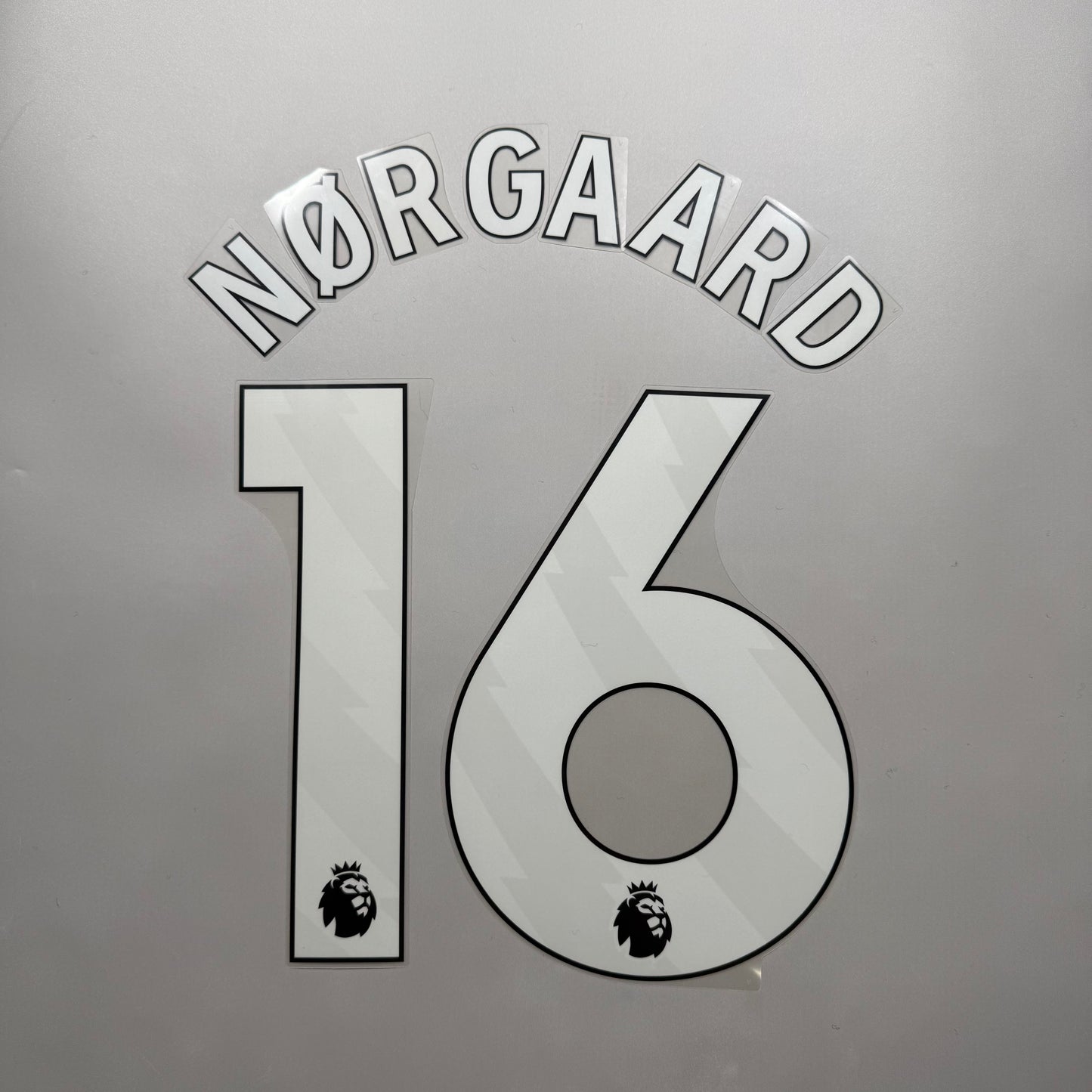 25/26 Arsenal Away Name & Number set English Premier League Font