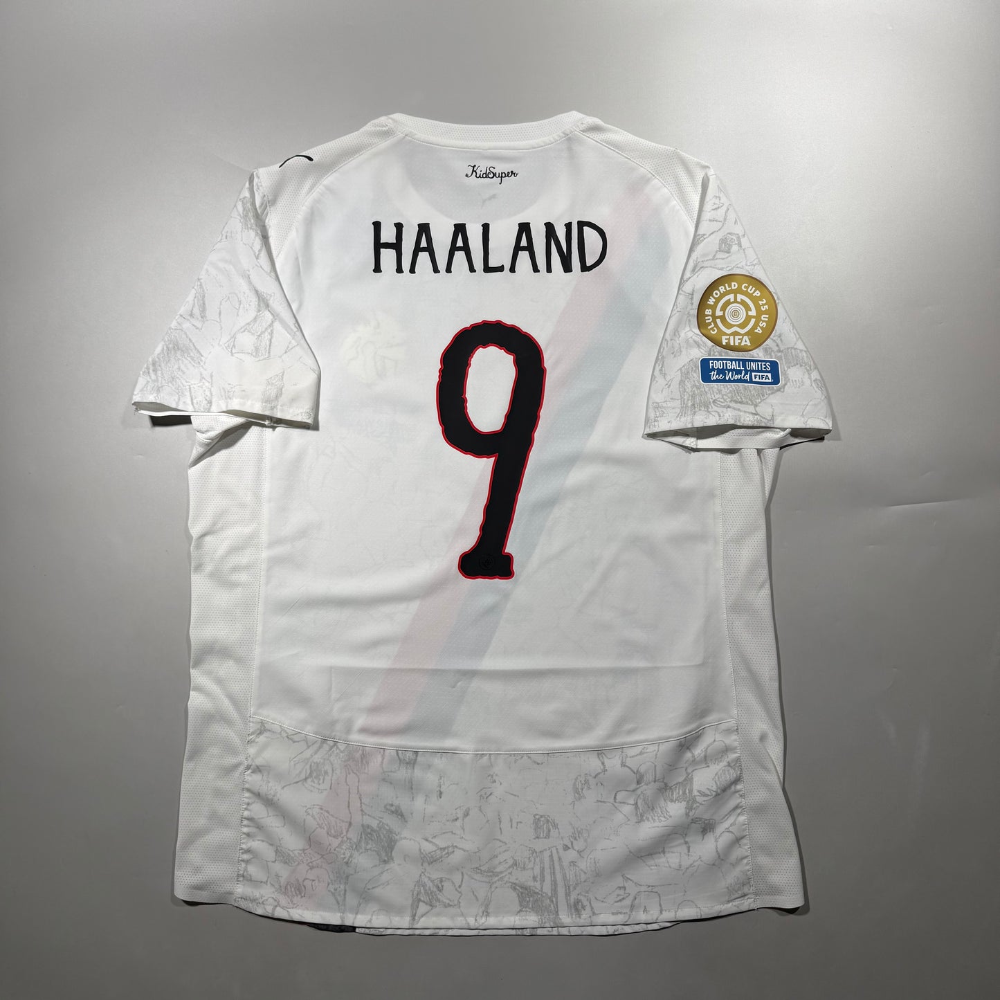 Official #9 Haaland 25/26 Manchester City × KidSuper Limited Authentic Shirt FIFA Club World Cup 25 USA Official Player Patch Size 2XL