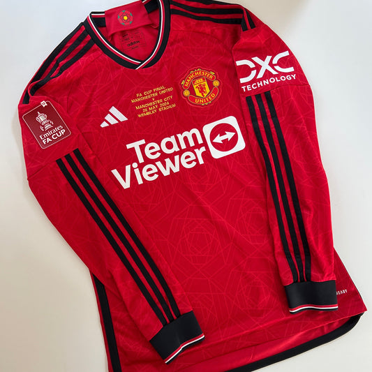 GARNACHO 23-24 Manchester United Home Long sleeve FA Cup FINAL