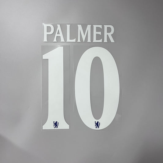 #10 Palmer 25/26 Chelsea Home Name & Number set Club Font