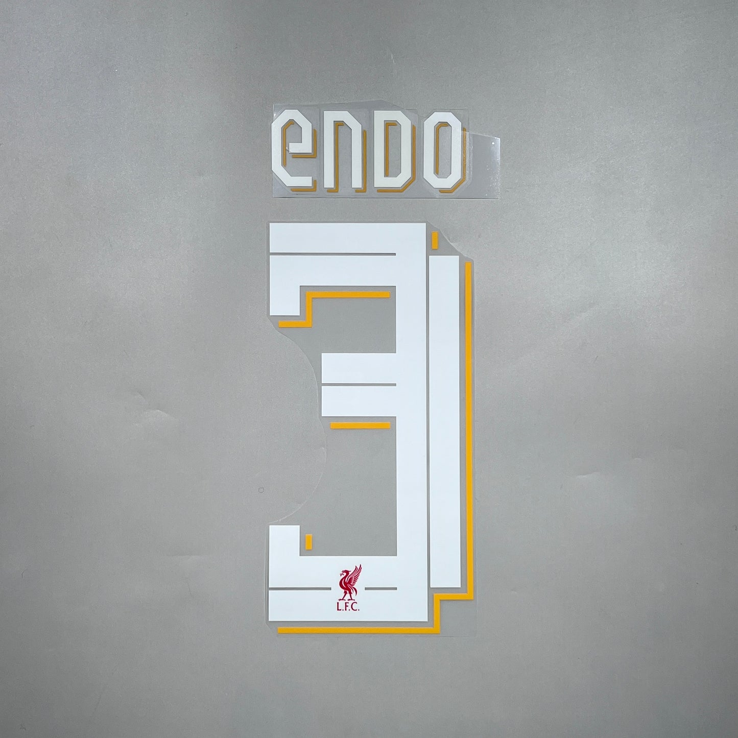 Official #3 Endo 22/26 Liverpool Home Name & Number set