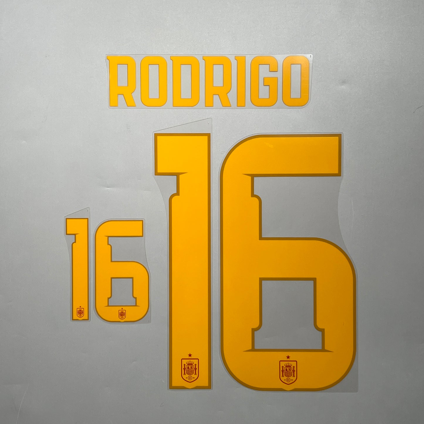 Official #16 Rodrigo 2026 Spain Home Name & Number set