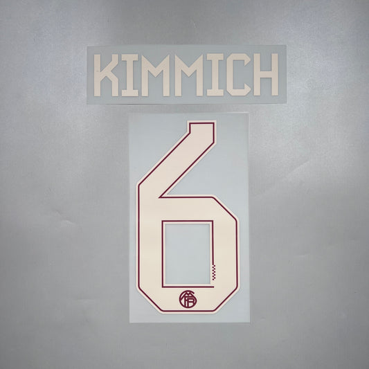 Official #6 Kimmich 25/26 Bayern Munich 3rd Name & Number set for UCL