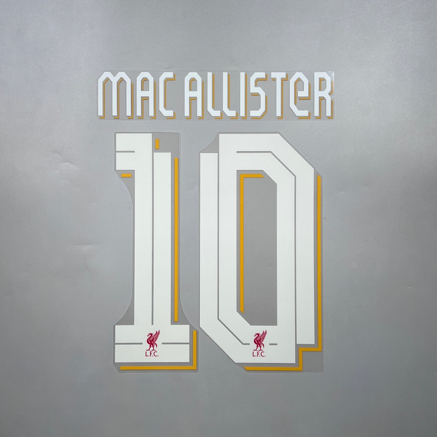 Official #10 Mac Allister 22/26 Liverpool Home Name & Number set