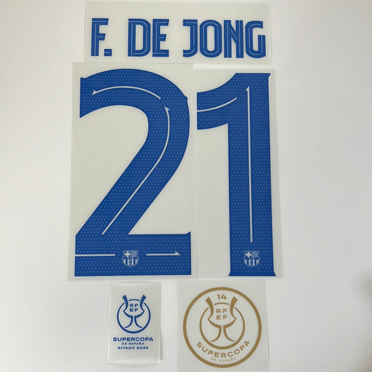 F. DE JONG | 23-24 Barcelona Away  Super Copa Pack