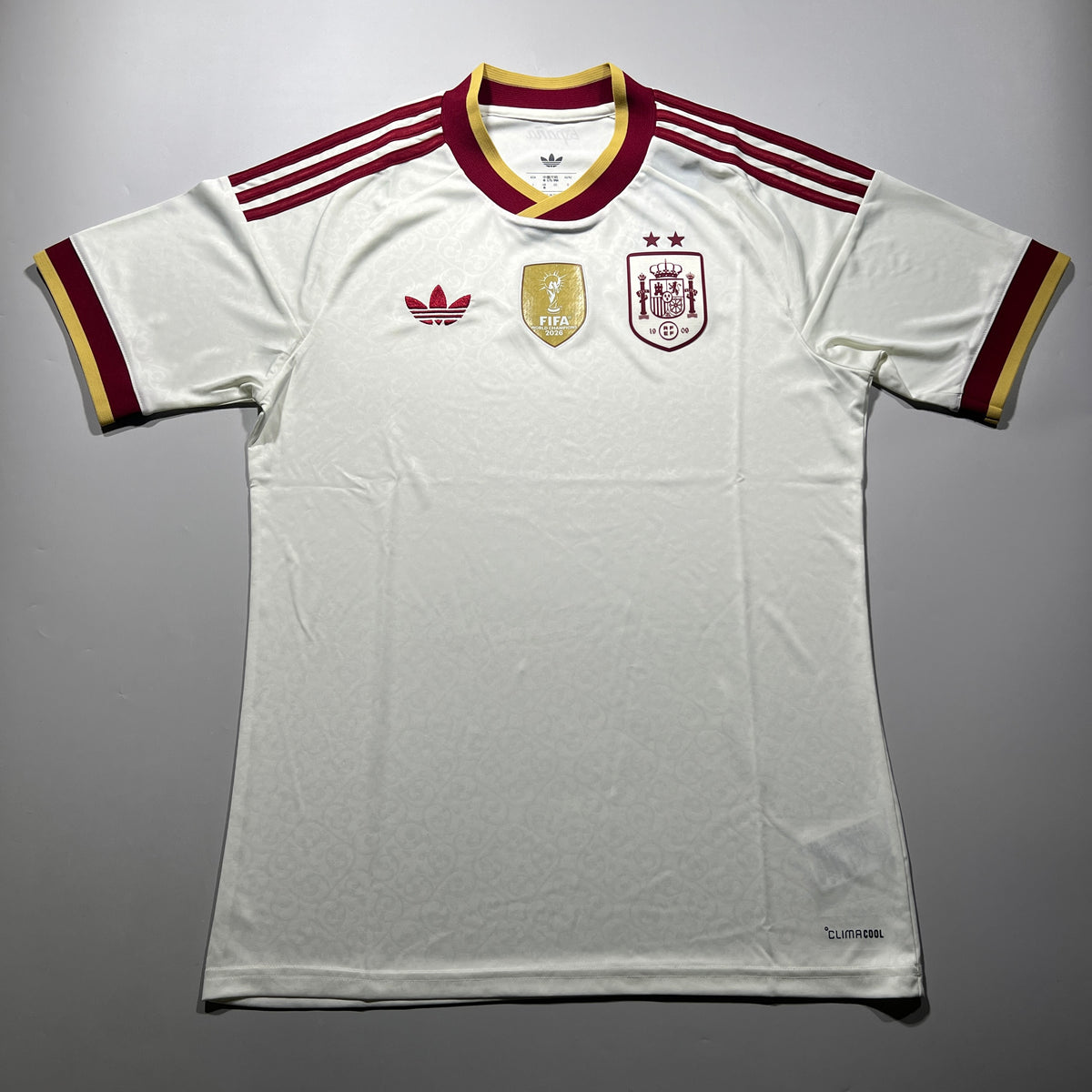 Official 2026 Spain Away Stadium 2-Star Winners Jersey Adidas KF4413