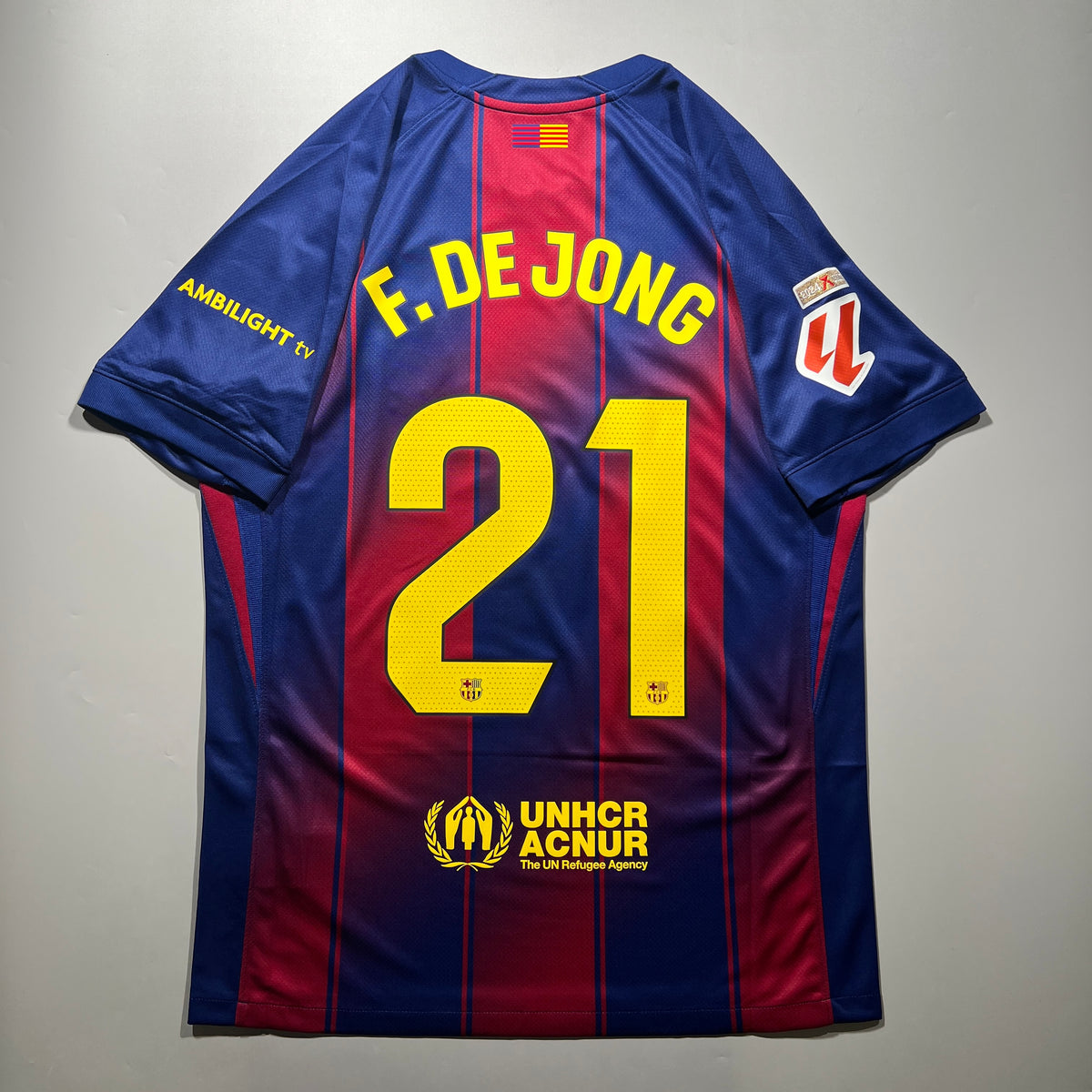 Official #21 F.De Jong 25/26 FC Barcelona Home Stadium Shirt La Liga Nike HJ4590-456
