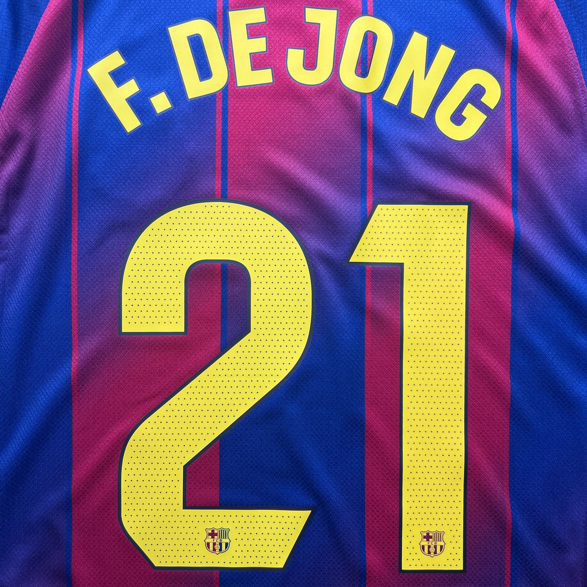 Official #21 F.De Jong 25/26 FC Barcelona Home Stadium Shirt La Liga Nike HJ4590-456