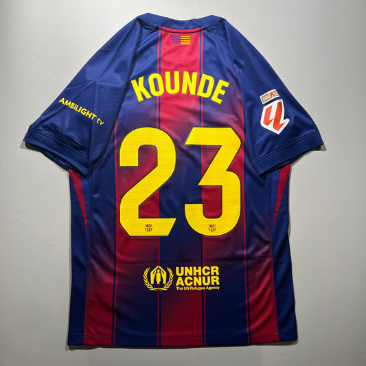 Official #23 Kounde 25/26 FC Barcelona Home Stadium Shirt La Liga Nike HJ4590-456