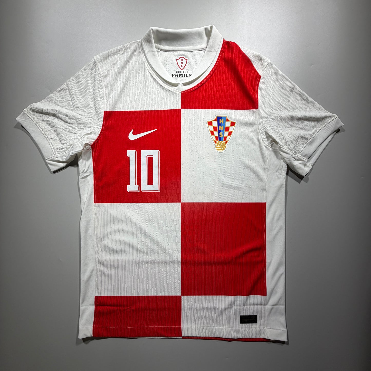 Official #10 Modric 2024 Croatia Home Authentic Shirt