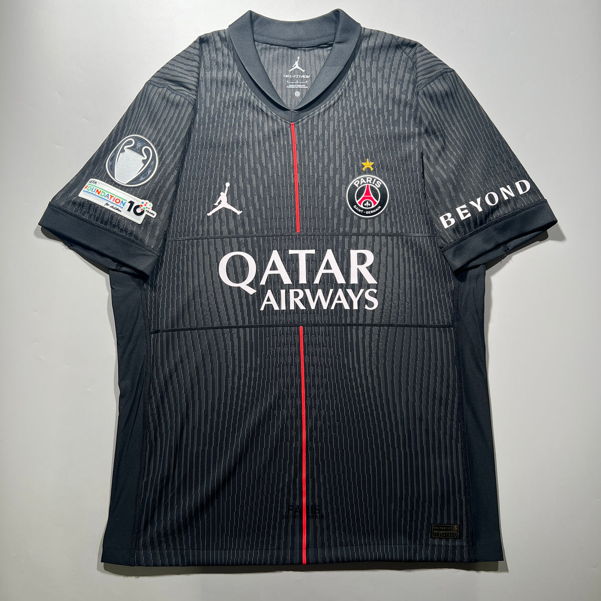 Official #7 Kvaratskhelia 25/26 Paris Saint Germain (PSG) Fourth Authentic Shirt UCL Nike HQ4208-045