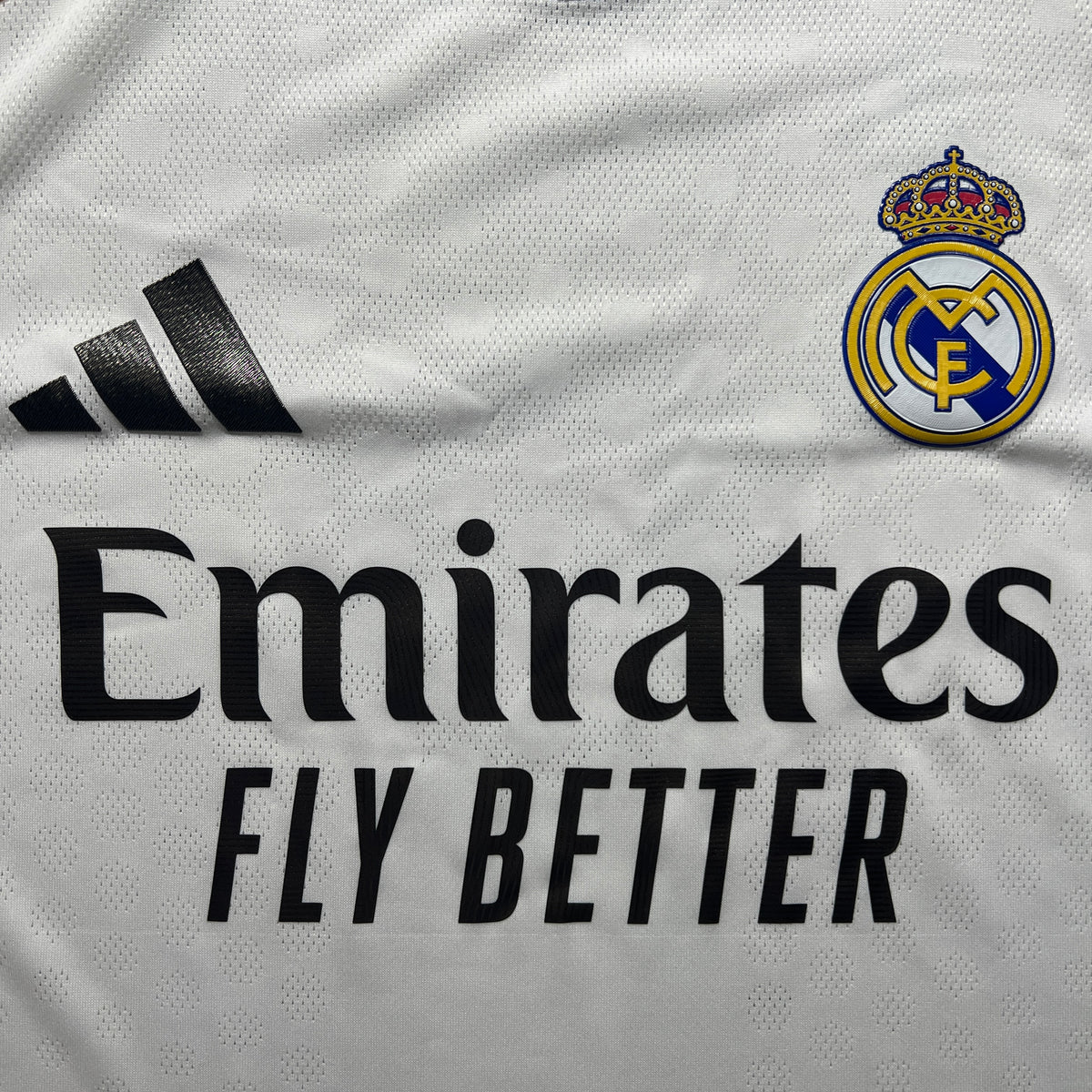 Official #8 Valverde 25/26 Real Madrid Home Authentic Shirt UCL EU Edition Adidas JV5918