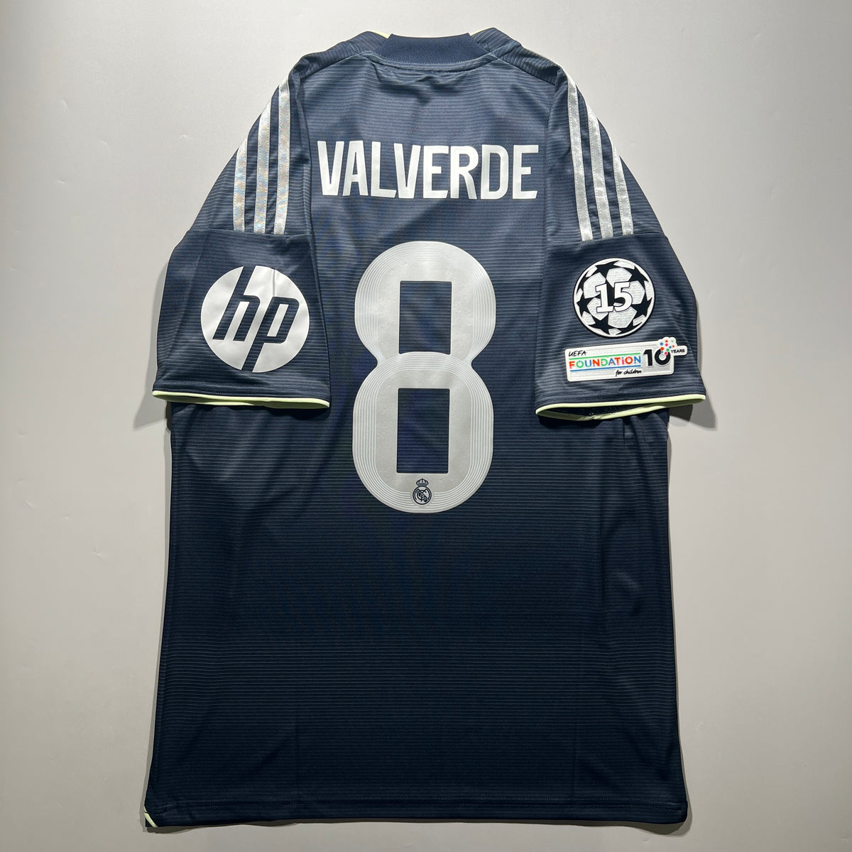 Official #8 Valverde 25/26 Real Madrid Away Stadium Shirt UCL Adidas JJ4182