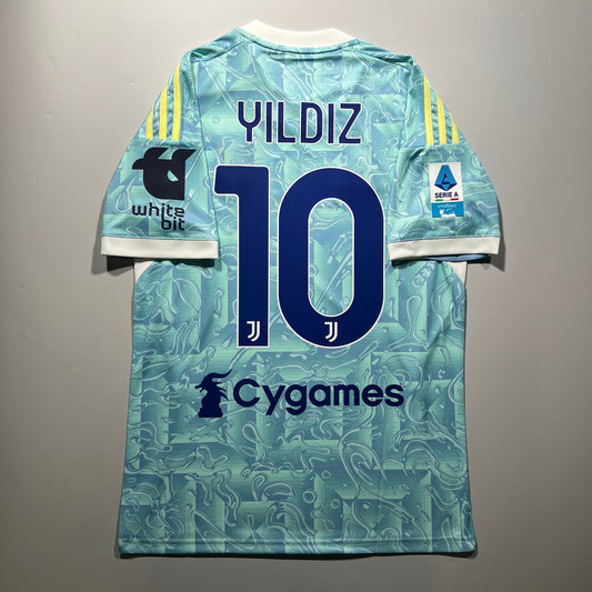 Official #10 Yildiz 25/26 Juventus Away Stadium Jersey Serie A Adidas JJ4323
