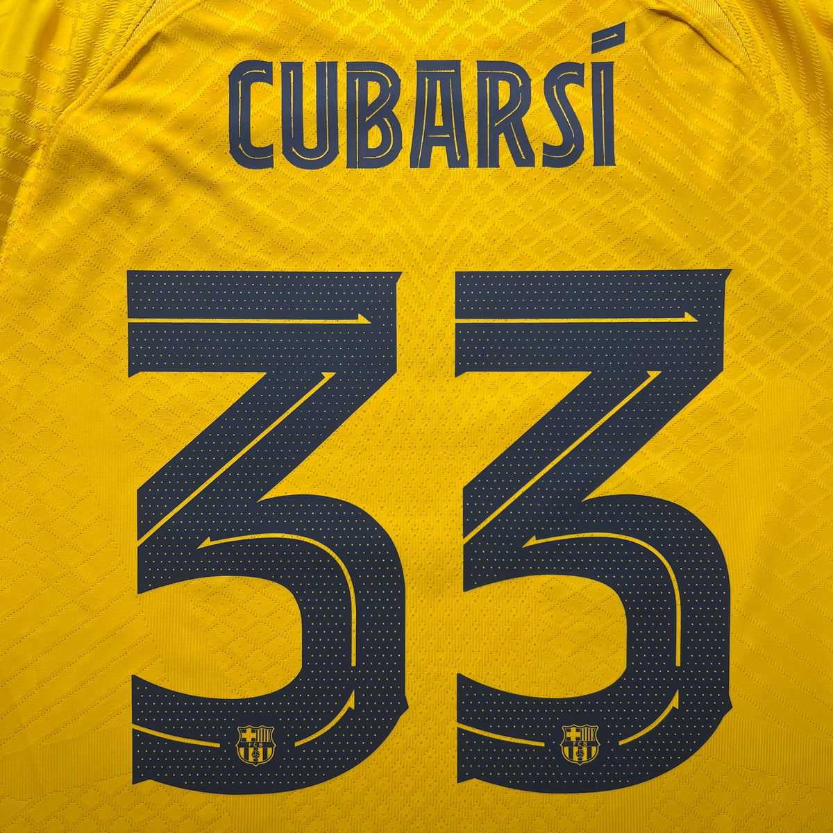 Official #33 Cubarsi 23/24 FC Barcelona Fourth Authentic Shirt UCL Nike DR5077-729