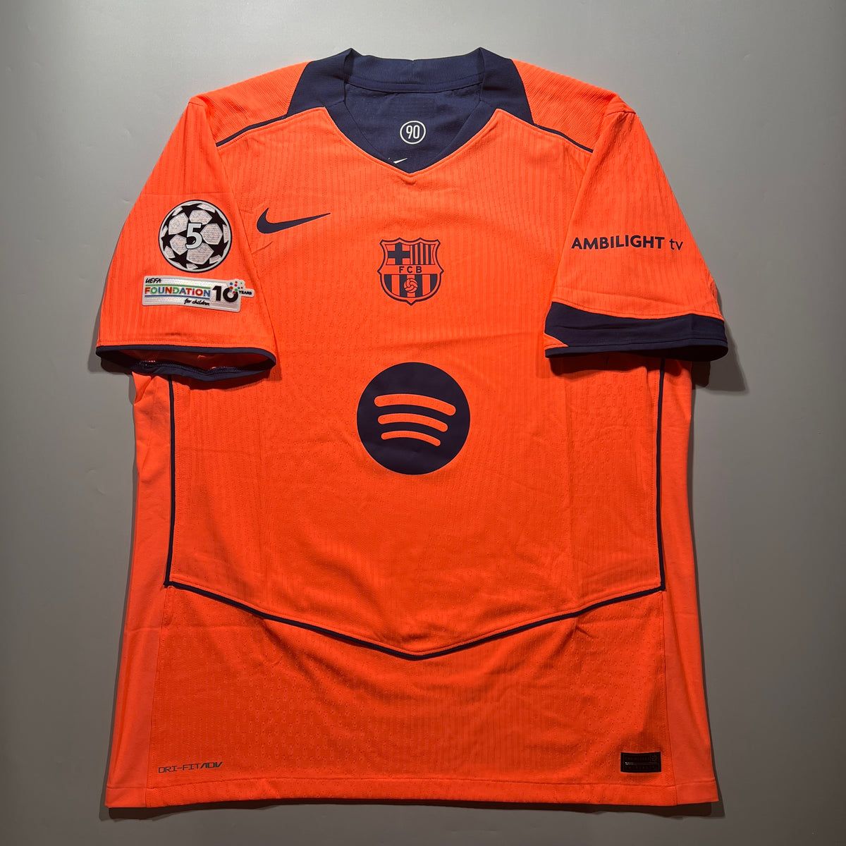 Official #11 Raphinha 25/26 FC Barcelona Third Authentic Shirt UCL Nike HM3193-855