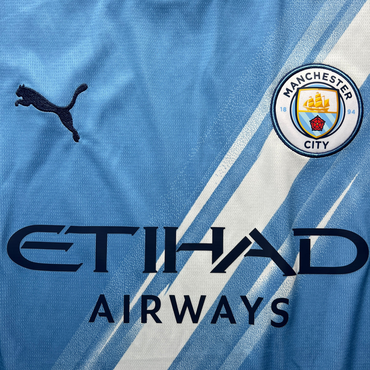 Official #7 Marmoush 25/26 Manchester City Home Stadium Long Sleeve Shirt UCL Puma 780339_01