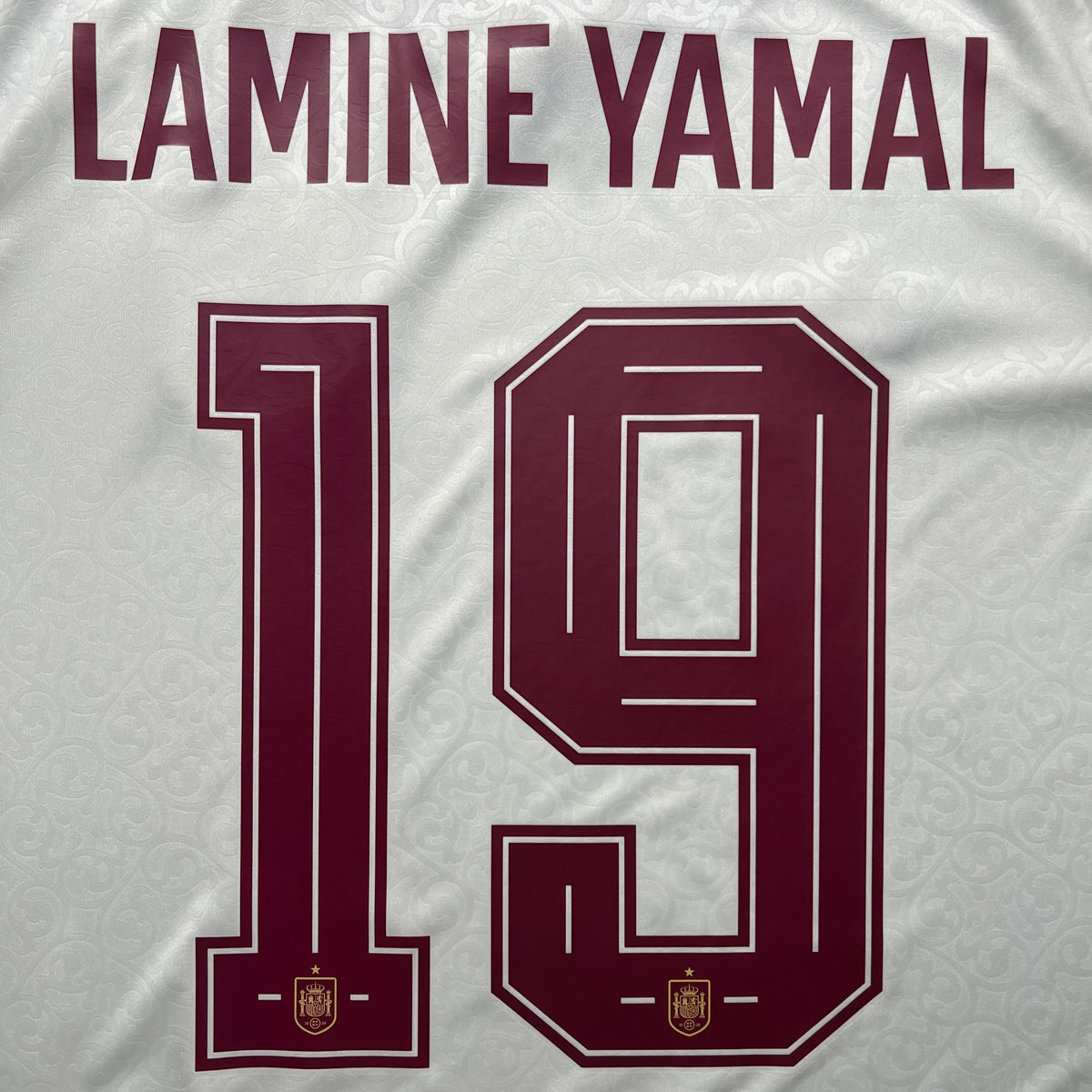 Official #19 Lamine Yamal 2026 Spain Away Stadium Shirt  World Cup vs France Adidas JN4397