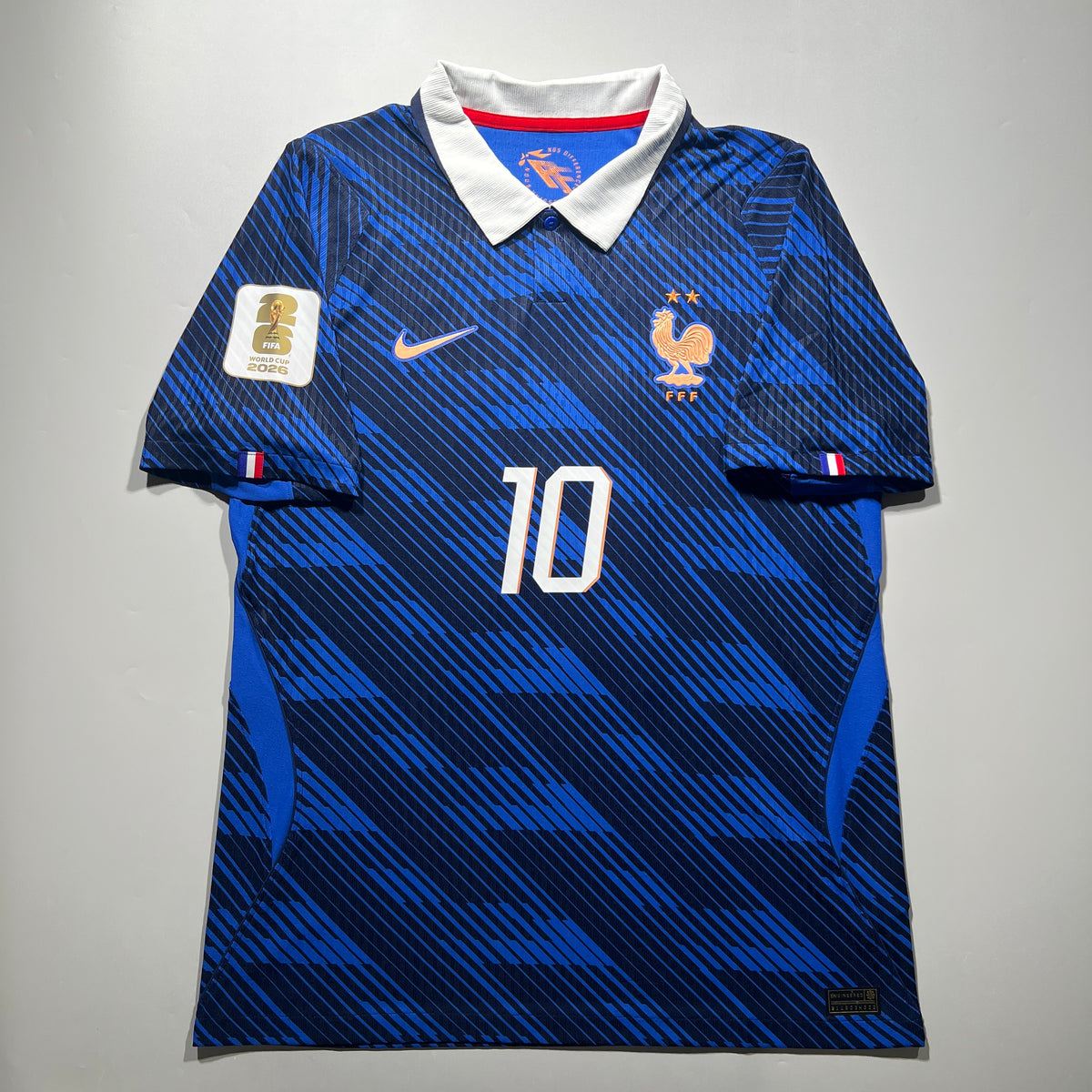 Official #10 Mbappe 2026 France Home Authentic Shirt World Cup Nike IB5158-480