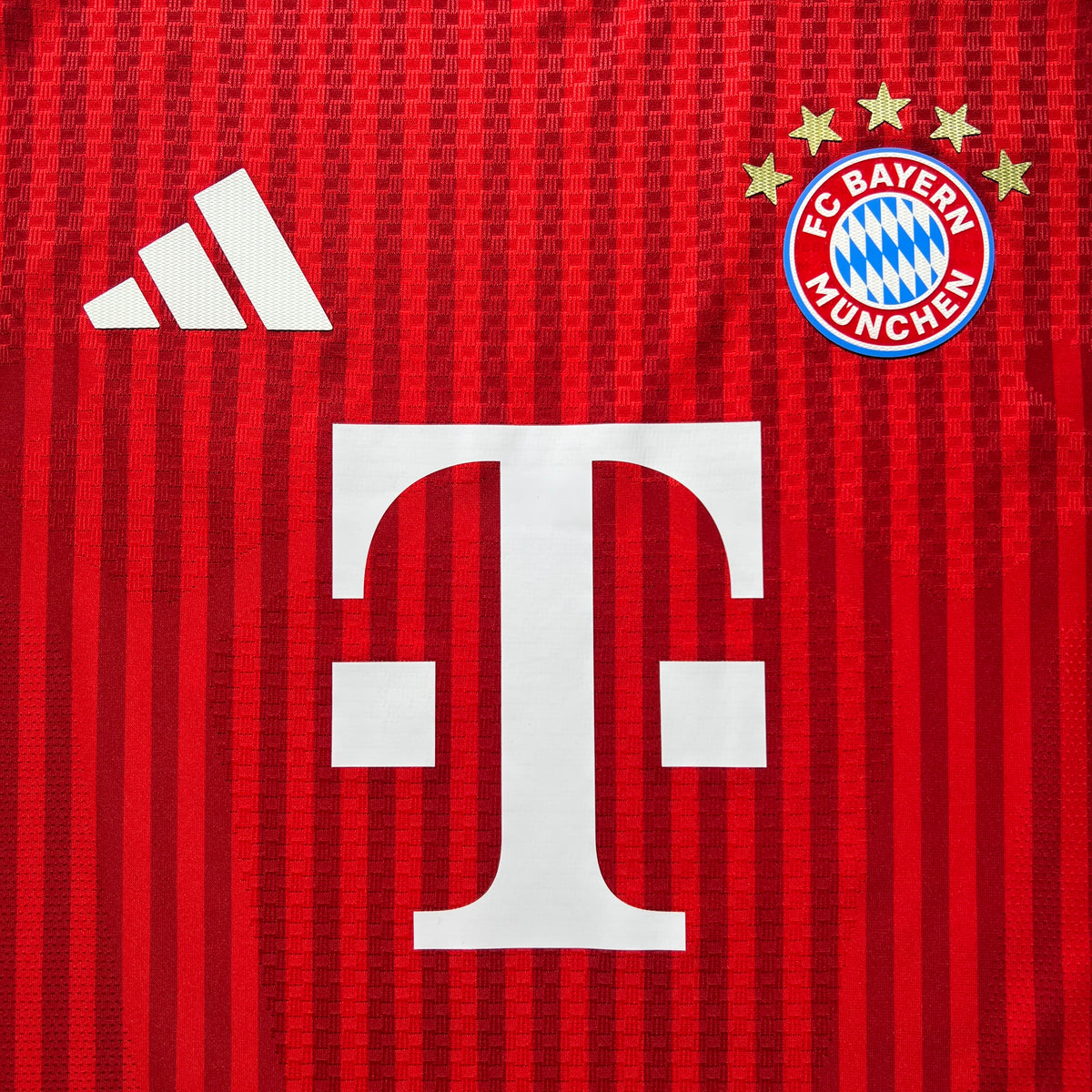 Official #17 Olise 26/27 FC Bayern Munich Home Authentic Long Sleeve Shirt Bundesliga Adidas KE8584