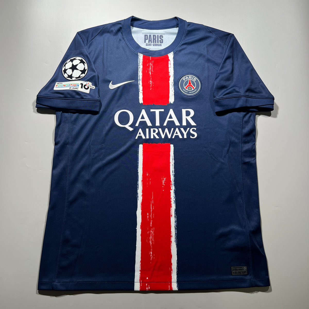 Official #7 Kvaratskhelia 24/25 Paris Saint-Germain(PSG) Home Stadium Shirt UCL Nike FN8795-411