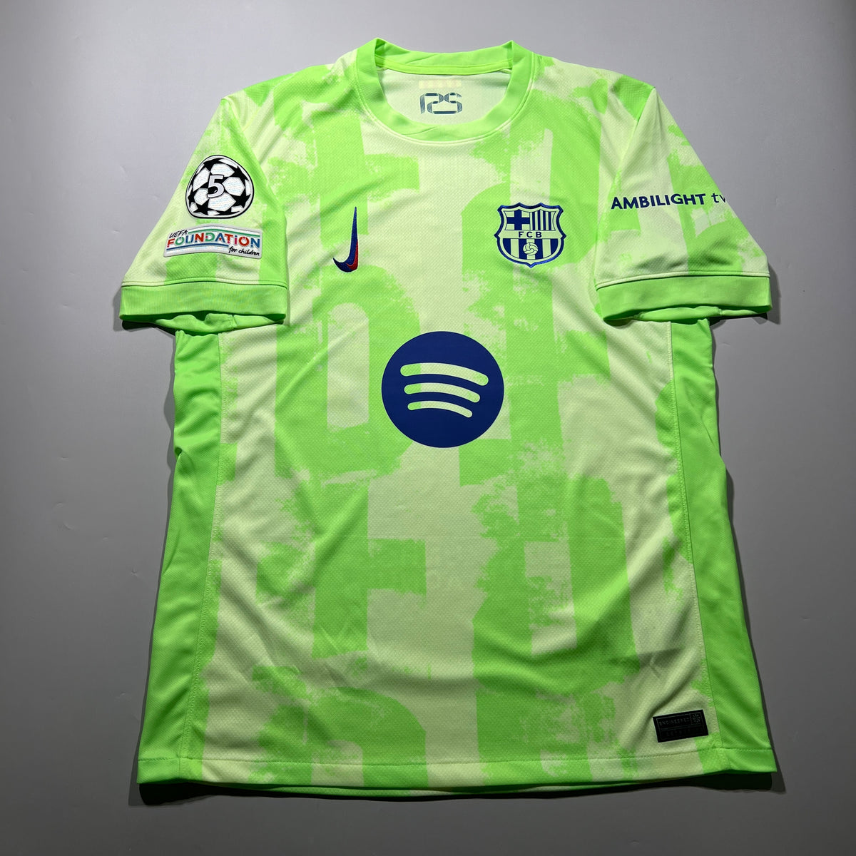 Official #35 Gerard Martin 24/25 FC Barcelona Third Stadium Shirt UCL Nike FQ2022-701